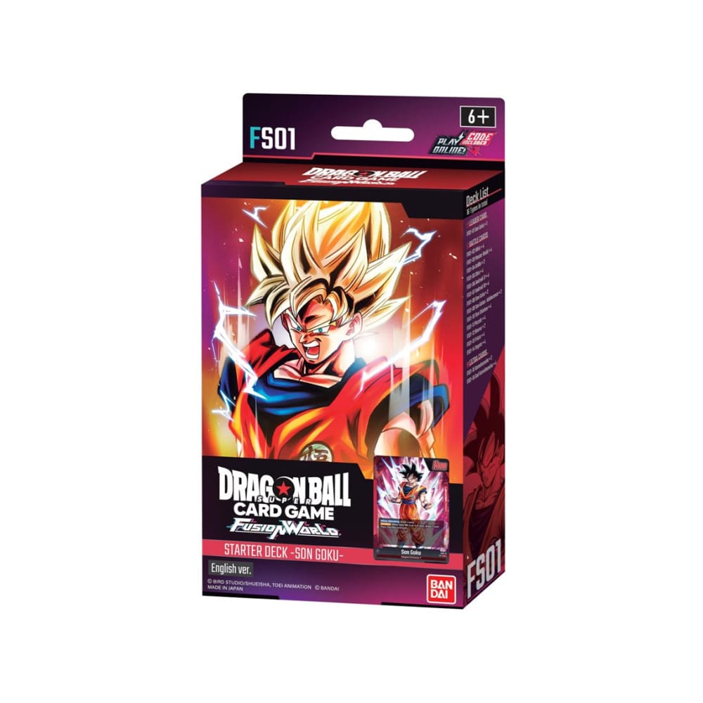 Dragonball Super Fusion World Starter Deck Fs01 Son Goku - English