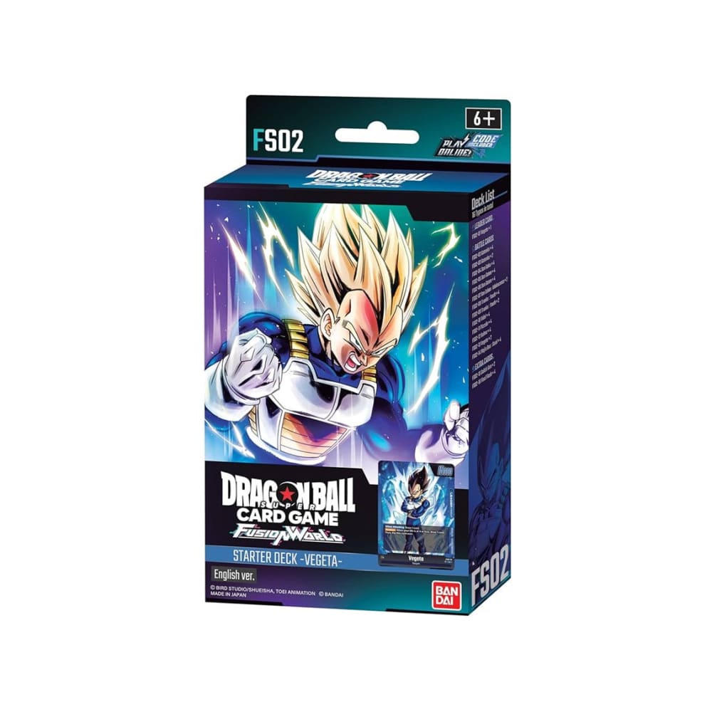 Dragonball Super Fusion World Starter Deck Fs02 Vegeta - English