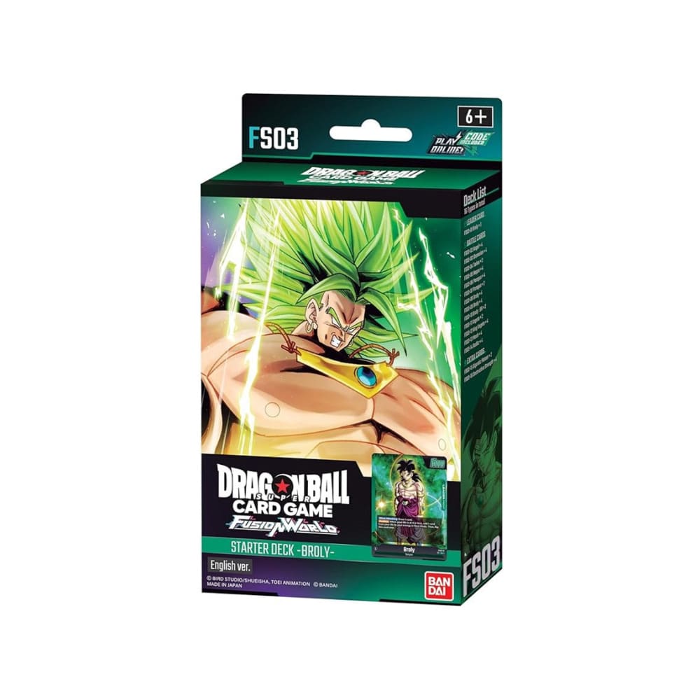 Dragonball Super Fusion World Starter Deck Fs03 Broly - English